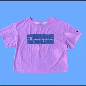 Champion Athletic Tee with raised logo